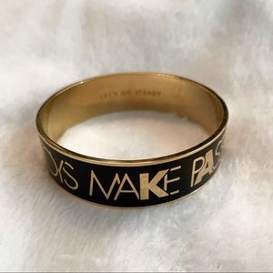 Kate Spade Idiom Bracelet Bangle. ''Boys Make Passes At Girls In Glasses''